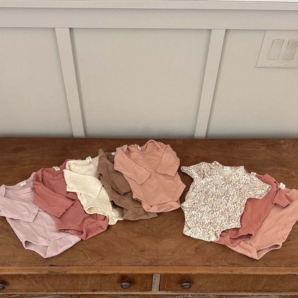 Colored Organics Onesie Bundle, girl 0-3mo